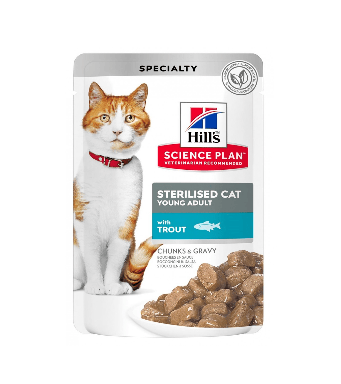 هيلز طعام رطب بالسلمون - للقطط المعقمة البالغة