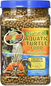 طعام Zoo Med Growth Formula للسلاحف المائية - 226 جم — من الأمام
