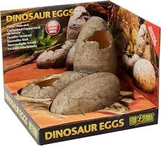 مخبأ Exo Terra Dinosaur Eggs Fossil للزواحف — من الأمام