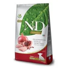 طعام جاف فارمينا N&D دجاج ورمان للجراء الصغيرة - 2.5 كجم — من الأمام