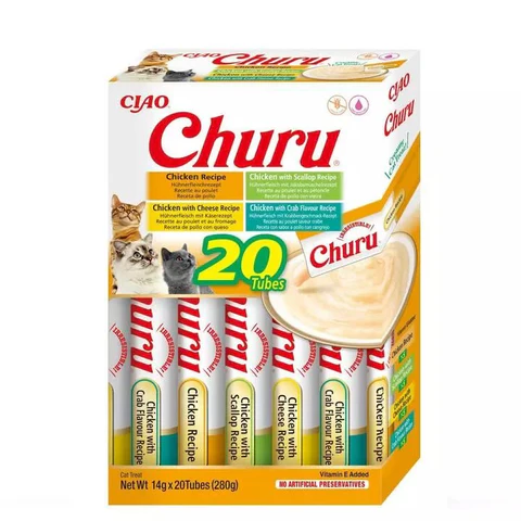 INABA Churu دجاج 20 ظرف – مكافآت قطط طبيعية