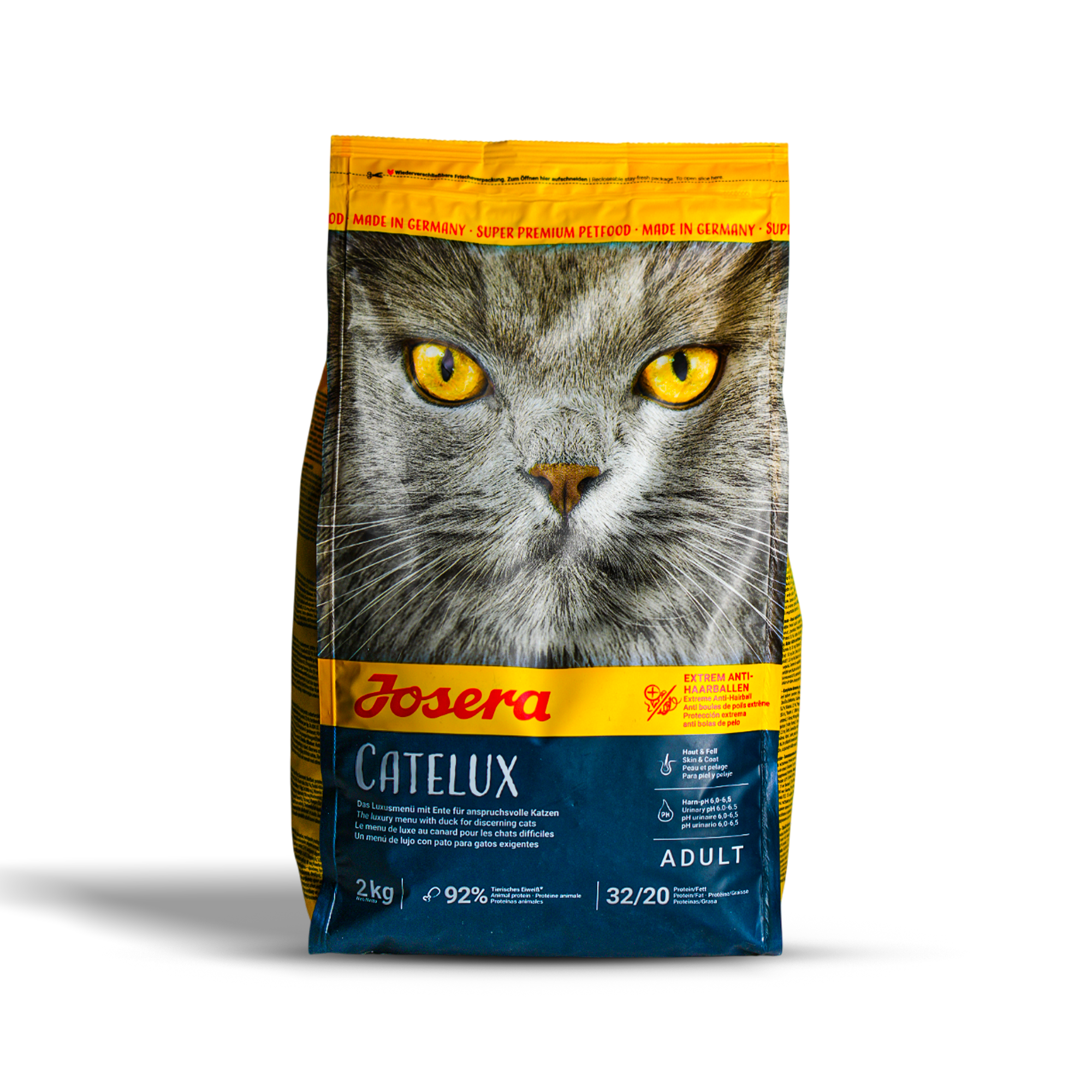 Josera Catelux 2 كجم – طعام قطط للسيطرة على كرات الشعر