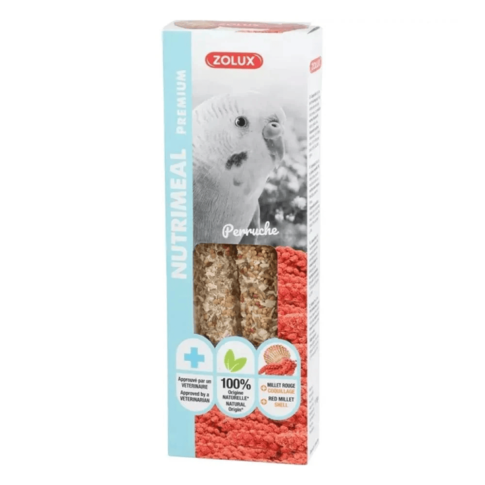 زولكس نيوتريميل كرانشي ستيكس مكمل غذائي لطيور البادجي و الببغاوات- 110 جرام