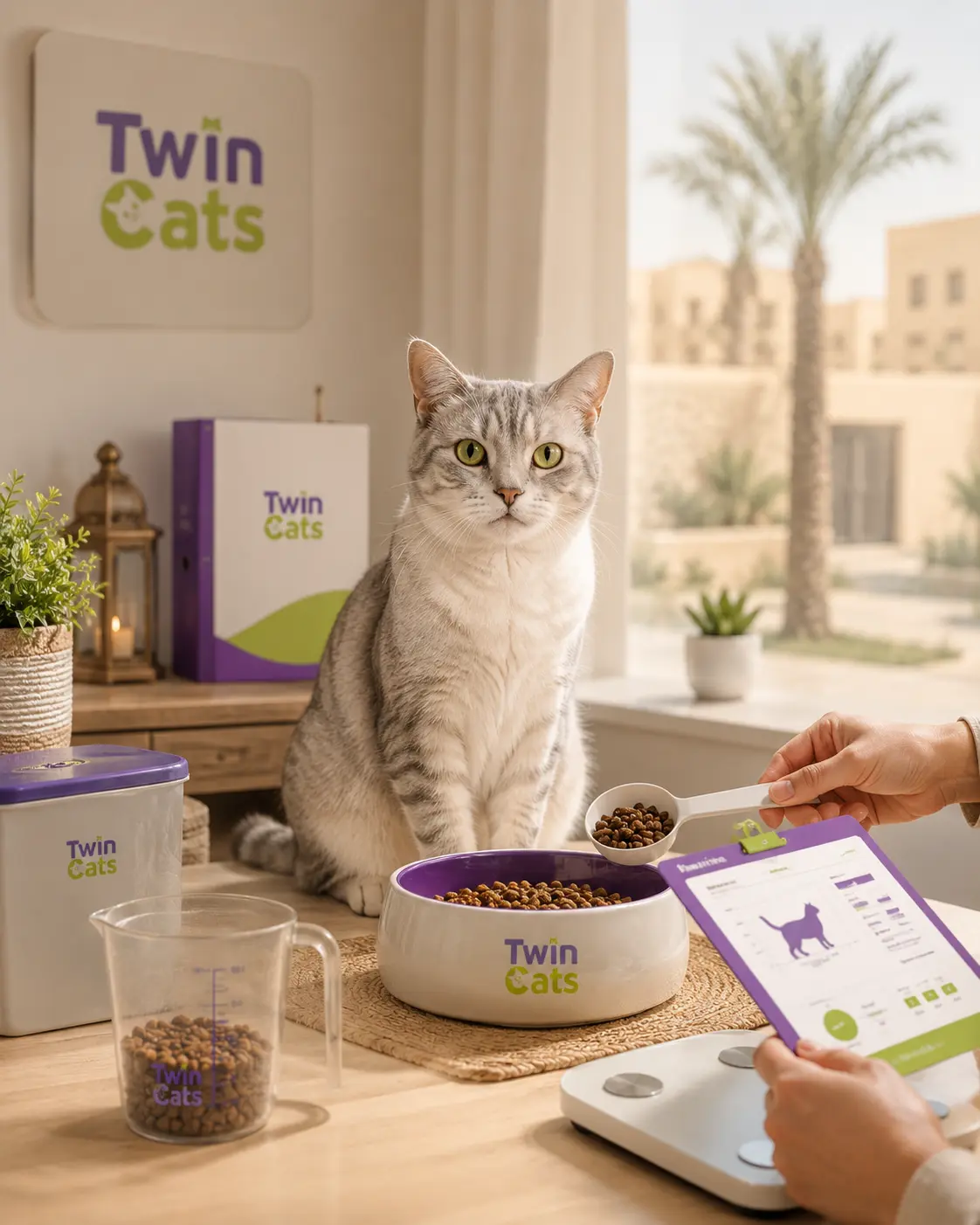 تغذية للقطط المعقمة